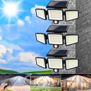 3Pack Outdoor Solar Lights, Motion
