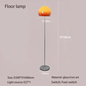Living Room Glass Table Lamp