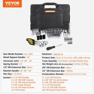 Mechanics Tool Set Drive  Kit